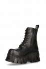 Черные кожаные ботинки на платформе New Rock (310070) - 3