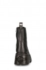 Черные кожаные ботинки на платформе New Rock (310070) - 4
