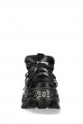 New Rock Cyberpunk TOWER Black Leather Sneakers  (314069) - материал