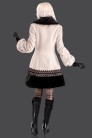 Women's Winter Coat with Lace and Fur (115010) - цена