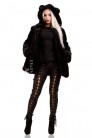 Fur coat with hood and cat ears X75 (115075) - 6