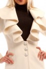 Cashmere coat with beautiful neckline X4031 (114031) - цена