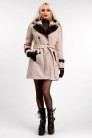 Зимнее пальто с капюшоном и поясом X5047 (115047) - материал