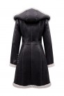 Genuine Women's Sheepskin Coat with a Hood (115079) - материал