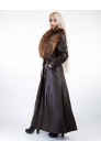 Длинное зимнее пальто с меховым воротником X-Style (115024) - материал