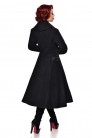 Длинное шерстяное пальто в стиле Ретро (114045) - 3
