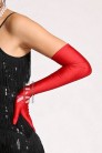 Long Red Satin Gloves UV202 (601202) - цена
