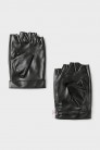 Women's Faux Leather Fingerless Gloves X1181 (601181) - оригинальная одежда
