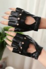 Women's Faux Leather Fingerless Gloves X1181 (601181) - материал