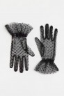 Черные фатиновые перчатки UF-Vintage (601191) - 3