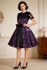 Vintage dress with a full skirt, shawl and belt (105464) - материал