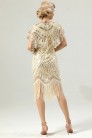 Sequin Party Fringe Gatsby Dress - Champagne (105524) - материал