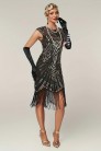 Нарядное платье с бахромой в стиле 20-х X5525 (105525) - материал