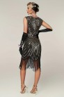 Нарядное платье с бахромой в стиле 20-х X5525 (105525) - цена
