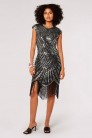 Вечернее серебристое платье в стиле 20-х X5526 (105526) - оригинальная одежда