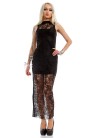 Длинное черное платье X5076 (105076) - оригинальная одежда