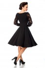 Винтажное платье с ажурными рукавами (105559) - цена