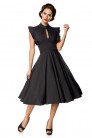 Elegant Black Swing Retro Dress (105542) - материал