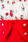 Red Rockabilly Dress with Cherries (105566) - материал