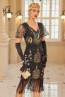 Элегантное платье Gatsby с рукавами-крылышками (105588) - 4
