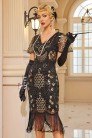 Элегантное платье Gatsby с рукавами-крылышками (105588) - 5