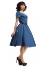 Vintage style linen retro dress X5353 (105353) - 3
