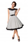 Vintage Swing Polka Dot Dress with Collar (105390) - цена