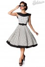 Vintage Swing Polka Dot Dress with Collar (105390) - оригинальная одежда