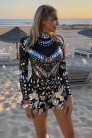 Selina Black Mirror Bodysuit Dress (129234) - 3