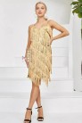 Блестящее платье с бахромой Sabrina Gold (105586) - 5