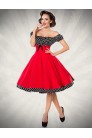 Красное платье с присборенным лифом Belsira (105248) - цена