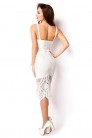 Бандажное белое платье миди XC5330 (105330) - материал