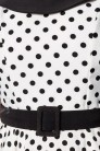 Vintage Swing Polka Dot Dress with Collar (105390) - материал