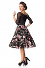 Premium Vintage Swing Dress with Embroidery (105392) - оригинальная одежда