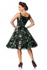 Винтажное платье с цветочным узором и вышивкой (105403) - материал