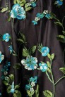Винтажное платье с цветочным узором и вышивкой (105403) - цена