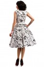 Цветочное хлопковое ретро-платье с поясом X5352 (105352) - цена