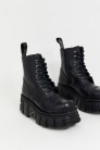 Black Leather Platform Boots NR4013 (314013) - 4