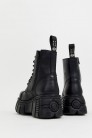 Black Leather Platform Boots NR4013 (314013) - 3