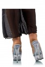 Прозрачные шлепанцы на высоком каблуке P1006 (321006) - оригинальная одежда