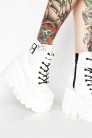 SHAKER White High Platform Boots  (310045) - оригинальная одежда