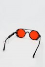 X135 Red Futuristic Cyberpunk Glasses + Pouch (905135) - 5