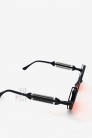 X135 Red Futuristic Cyberpunk Glasses + Pouch (905135) - 4