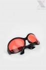 Жіночі овальні сонцезахисні окуляри з червоними лінзами X158 (905158) - материал