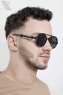 Круглі сонцезахисні окуляри Grunge Punk чорні (905134) - оригинальная одежда