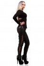 Women's Long Sleeve Top with Lacing and Mesh (102258) - оригинальная одежда