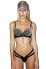 Spiked Bra Top with Chains XC2305 buy online store Xstyle - 142305