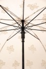 Женский зонт от солнца с вышивкой (кремовый) (402012) - 4