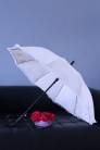 Женский зонт от солнца с вышивкой (кремовый) (402012) - цена
