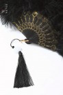Gatsby 20's Lace Fan with Feathers (410031) - оригинальная одежда